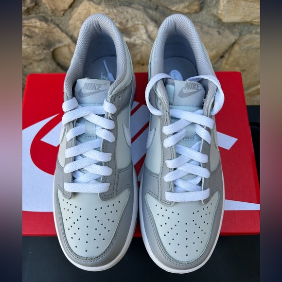 Nike Dunk Low “Wolf Grey” Size 5Y / 6.5 Women’s - Picture 2 of 10